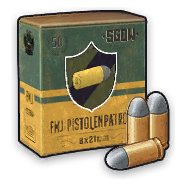 8x21 mm FMJ Ammo